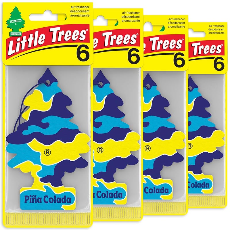 LITTLE TREES Car Air Freshener | Hanging Tree Provides Long Lasting Scent for Auto and Home | PiÃ±a Colada, 24 Air Fresheners - Image 1